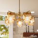 Ontario 5 Light 27.3 inch Luxe Gold Chandelier Ceiling Light, Medium