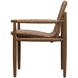 Sumba Twisted Golden Flax and Weathered Driftwood Outdoor Lounge Chair