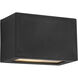 Sean Lavin Kukei LED 3.5 inch Textured Black Outdoor Wall Lantern