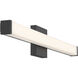 Maxx 30 inch Matte Black Vanity/Bath Bar Wall Light
