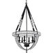 Canada 6 Light 24 inch Matte Black Chandelier Ceiling Light