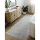 Once Upon a Time 118.11 X 35.04 inch Light Gray / Tan / Pale Blue / Gray / Denim / Medium Gray Machine Woven Rug in 3 x 10