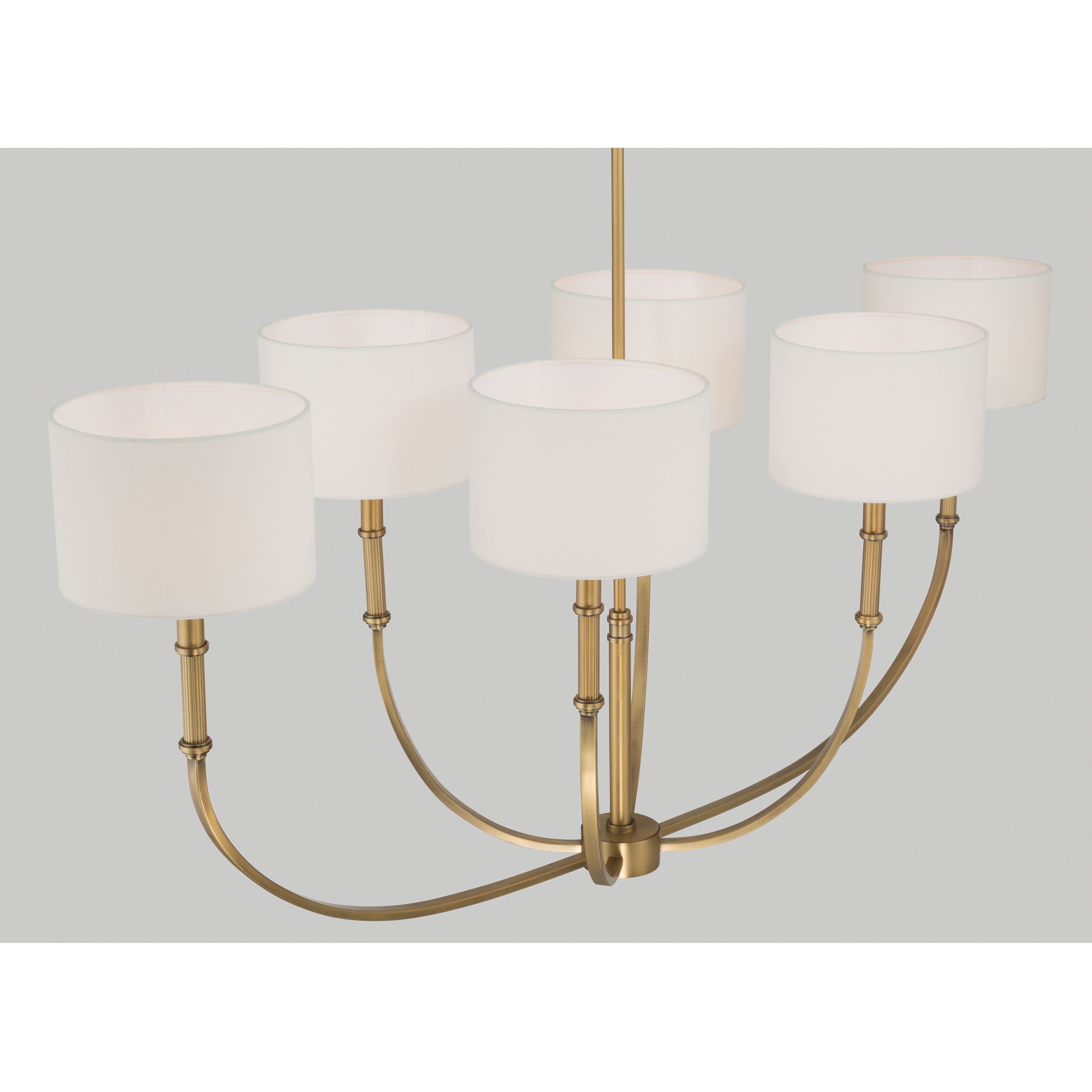 Molvene 6 Light 48 inch Legacy Brass Linear Chandelier Ceiling Light