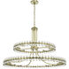 Clover 24 Light 39.25 inch Aged Brass Chandelier Ceiling Light