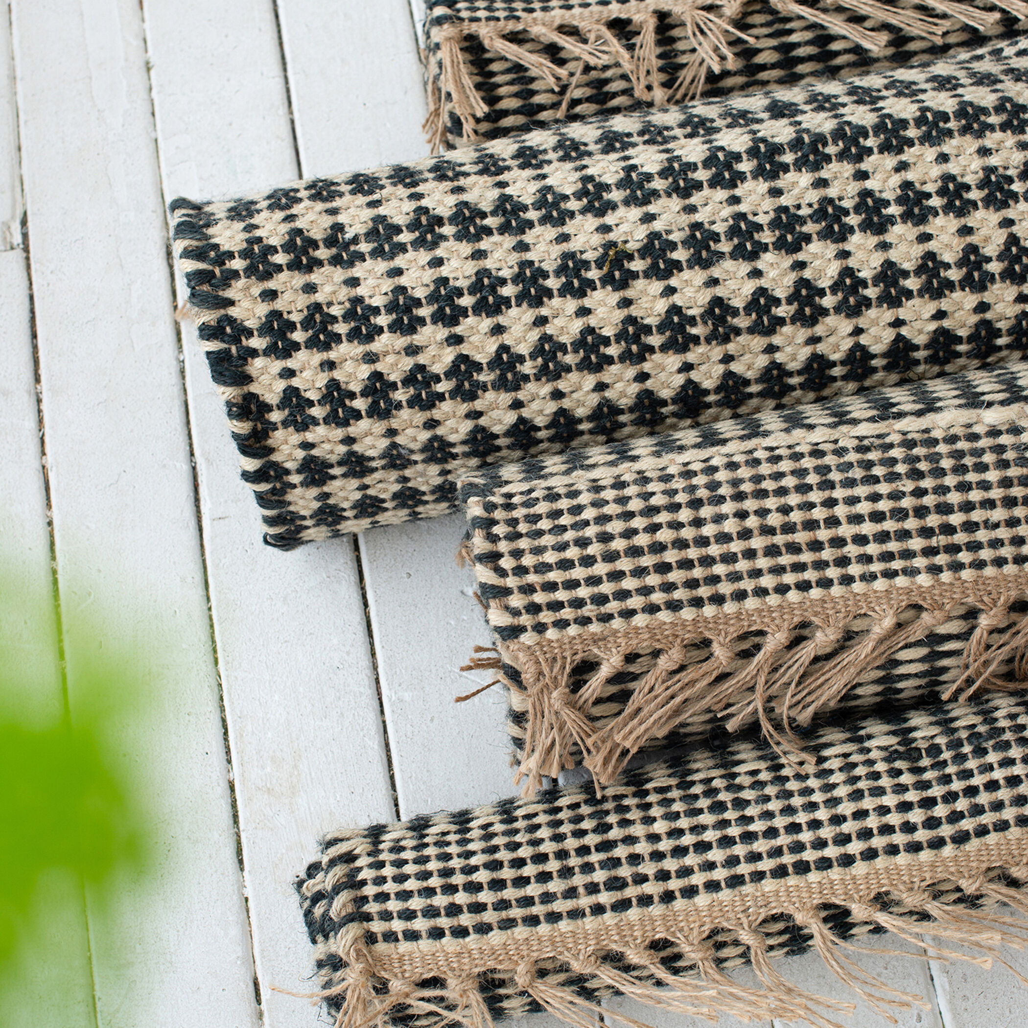 Jute 96 X 60 inch Multi Color Rug, Rectangle