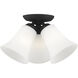 Ridgedale 3 Light 13 inch Black Semi-Flush Mount Ceiling Light