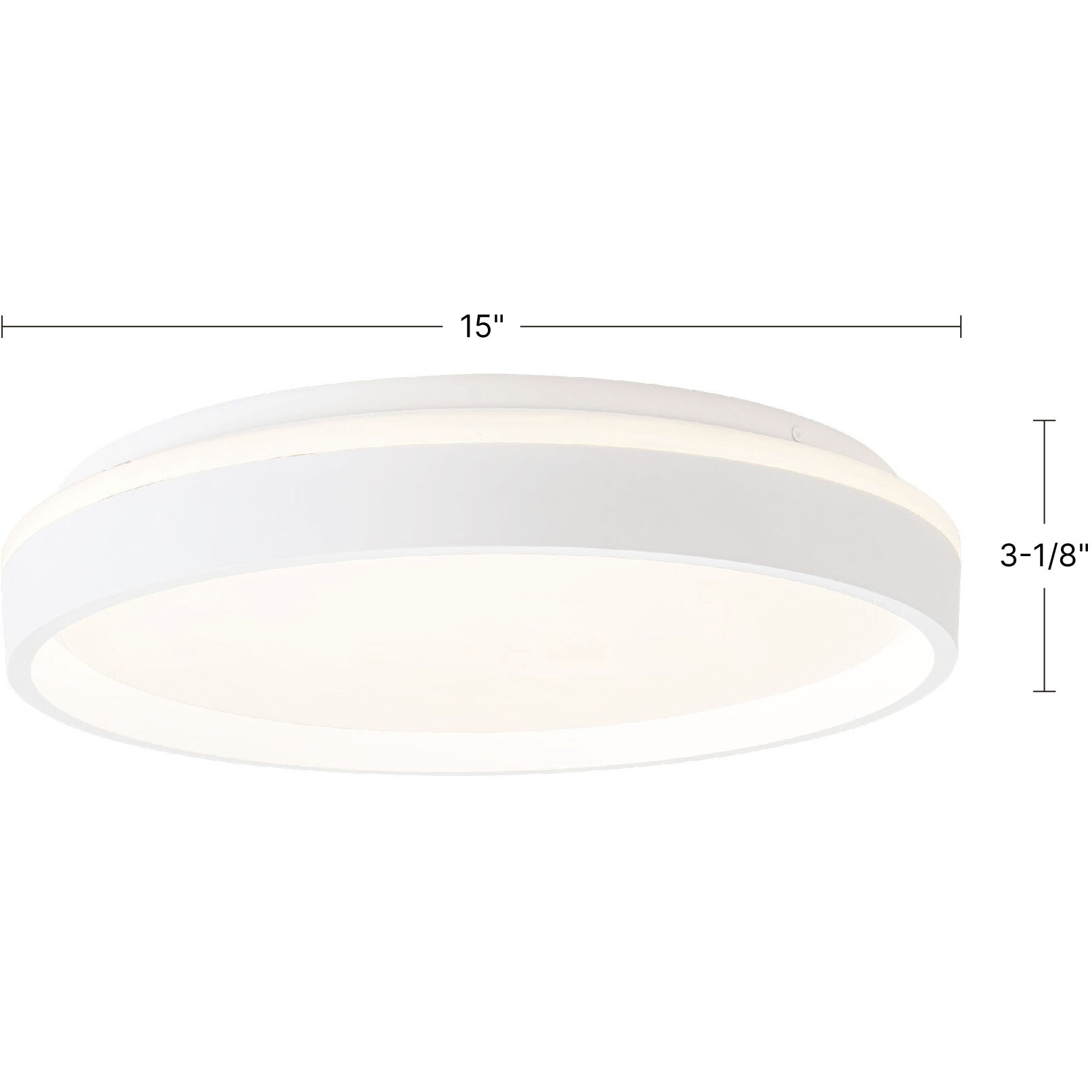 Beanie 15 inch White Flush Mount Ceiling Light