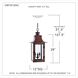 Chalmers 3 Light 12 inch Aged Copper Outdoor Hanging Lantern