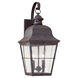Chatham 2 Light 21 inch Oxidized Bronze Outdoor Wall Lantern