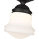 Vaughn 1 Light 10.5 inch Matte Black Flush Mount Ceiling Light