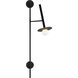 Kelly by Kelly Wearstler Nodes 19.88 inch 60 watt Midnight Black Pivot Wall Sconce Wall Light