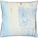 Tidewashed Crush 22 inch Coastal Blue Pillow in 22" x 22"