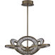 Rotondo 29.5 inch Winter Brass Pendant Ceiling Light