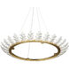Oakwreath 1 Light 47 inch Polished Antique Brass Chandelier Ceiling Light