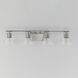Geode 4 Light 31.25 inch Satin Nickel Bath Vanity Wall Light