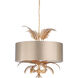 Wildwood 6 Light 32 inch Antique Gold/Taupe Chandelier Ceiling Light