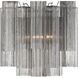 Addis Bath Wall Light in Tronchi Glass Smoke