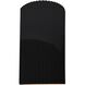 Ambiance 2 Light 7.75 inch Gloss Black Wall Sconce Wall Light
