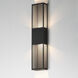 Grate LED 30 inch Black Outdoor Wall Mount