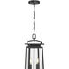 Kendrix 2 Light 7.5 inch Powder Coated Black Outdoor Hanging Lantern