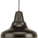 District 1 Light 12 inch Antique Bronze Outdoor Hanging Lantern, Large