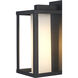 Adler 1 Light 12 inch Black Outdoor Wall Light 