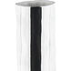 Clark 15.25 X 4.25 inch Vase in Matte White with Matte Black