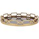 Kyron Bright Gold with Black Glass Tray