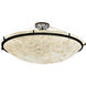 Alabaster Rocks 6 Light 51 inch Dark Bronze Semi-Flush Ceiling Light in Incandescent, Bowl
