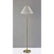 Jeremy 60.75 inch 100.00 watt Antique Brass Floor Lamp Portable Light, Simplee Adesso