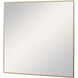 Alexo 28 X 28 inch Brushed Gold Wall Mirror