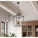 Townhall 4 Light 16 inch Coal/Soft Brass Pendant Ceiling Light