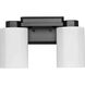 Estrada 2 Light 13.37 inch Matte Black Bathroom Vanity Light Wall Light