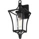 Belgrade 1 Light 16 inch Black Outdoor Wall Sconce