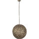 Kora 1 Light 21 inch Antique Brass Pendant Ceiling Light