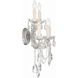 Maria Theresa Sconce Wall Light in Clear Spectra, Polished Chrome
