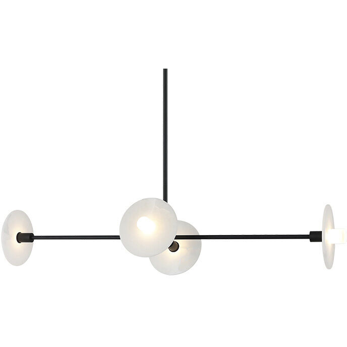 Monument 4 Light 42 inch Matte Black Pendant Ceiling Light