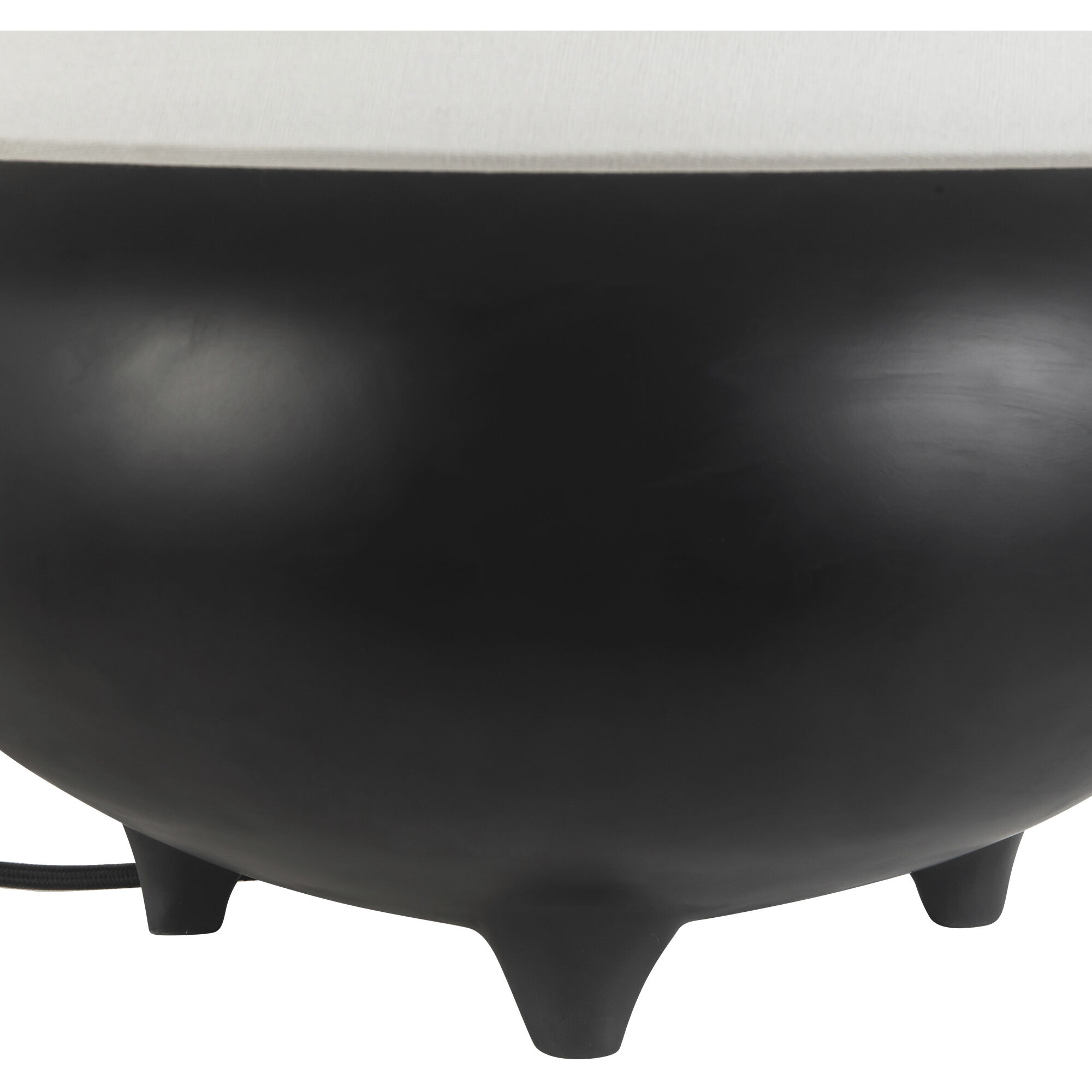 Alora Mood Rowan 16.63 inch 60 watt Matte Black and White Linen Table Lamp Portable Light