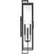 Knoll Road 4 Light 35 inch Coal Outdoor Wall Mount, Great Outdoors