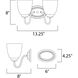 Stefan 2 Light 13.25 inch Satin Nickel Bath Vanity Wall Light