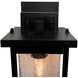 Port Charlotte LED 12.44 inch Matte Black Outdoor Wall Light