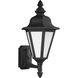 Brentwood 1 Light 19.75 inch Black Outdoor Wall Lantern, Medium