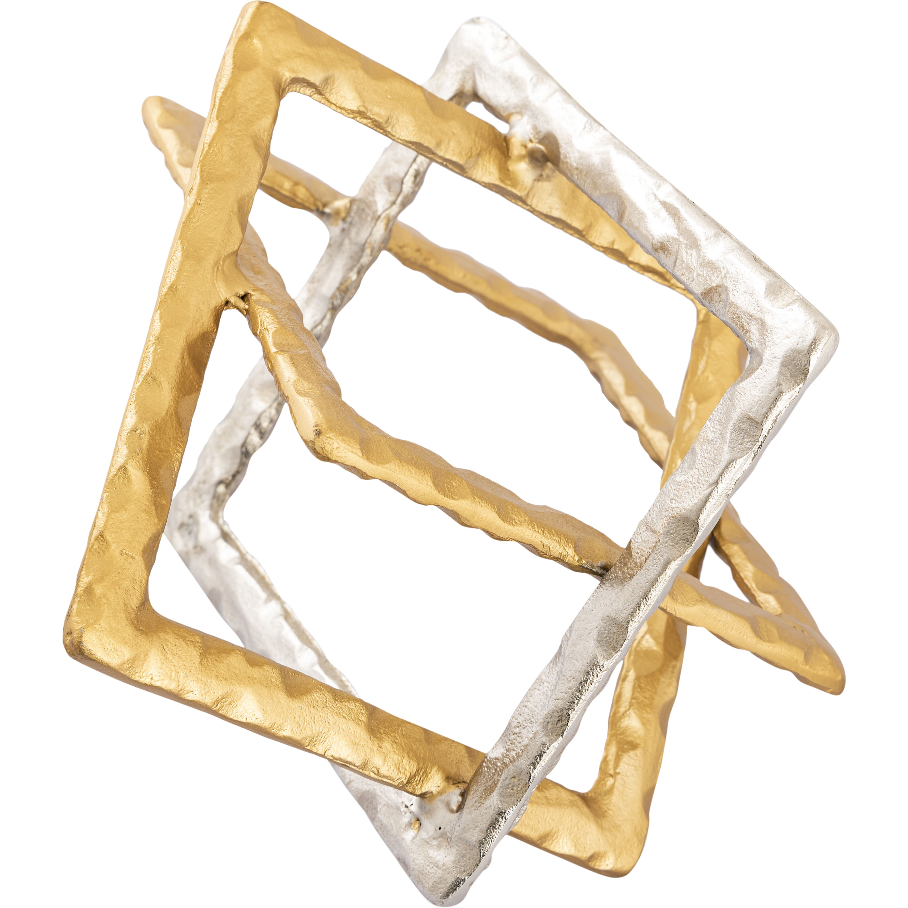 Abstract Interlocking 10.25 X 10.25 inch Sculpture