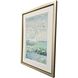 Serene Blue and Green and White Framed Art