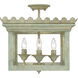 Finley 4 Light 16.5 inch Vintage Sage Semi-Flush Mount Ceiling Light