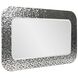 Olmstead 39.38 X 25.63 inch Hammered Silver Mirror