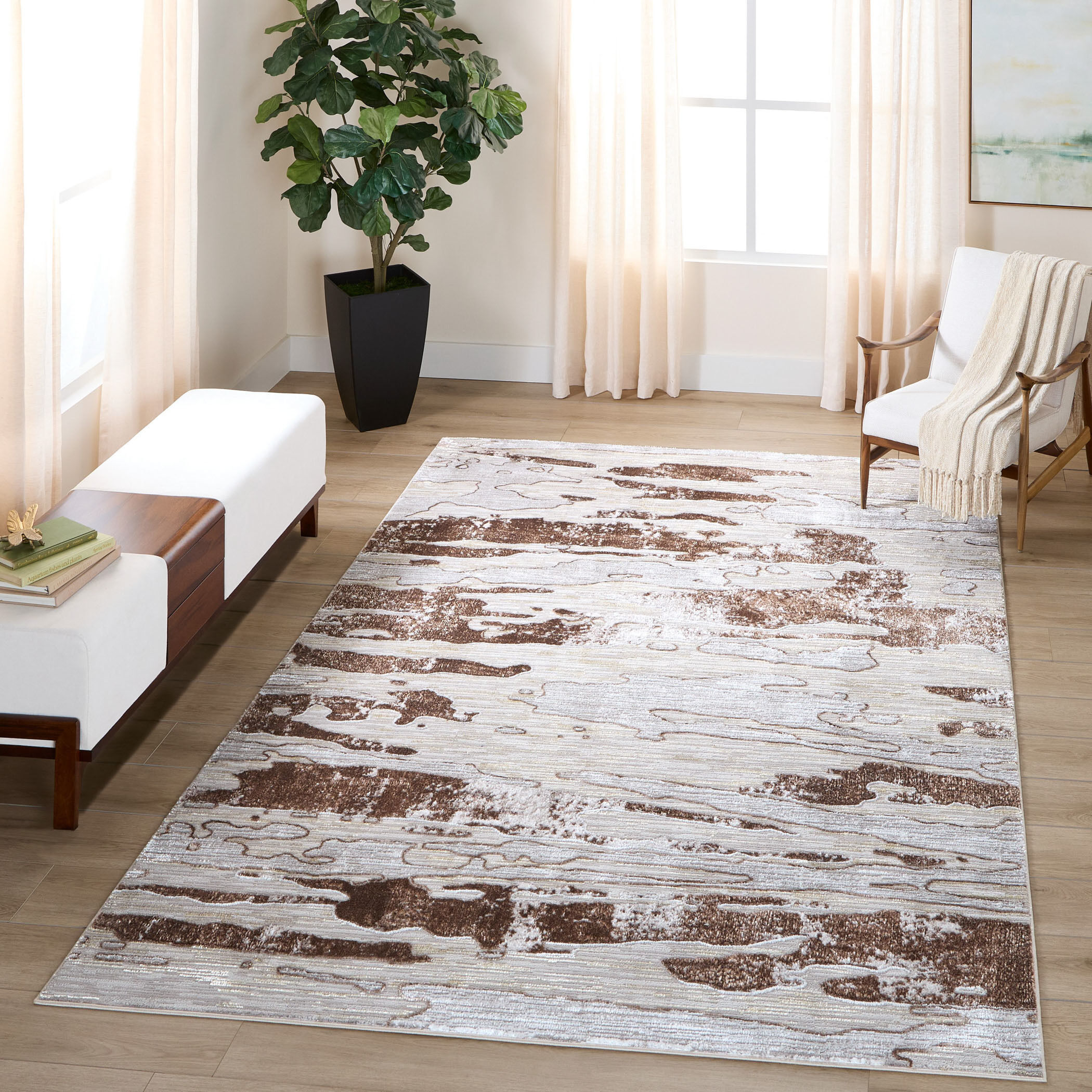 Baltea 158 X 118 inch Earth Tones Rug in 10 x 13