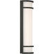 Cove Dual Voltage 6 inch Black Wall Sconce Wall Light