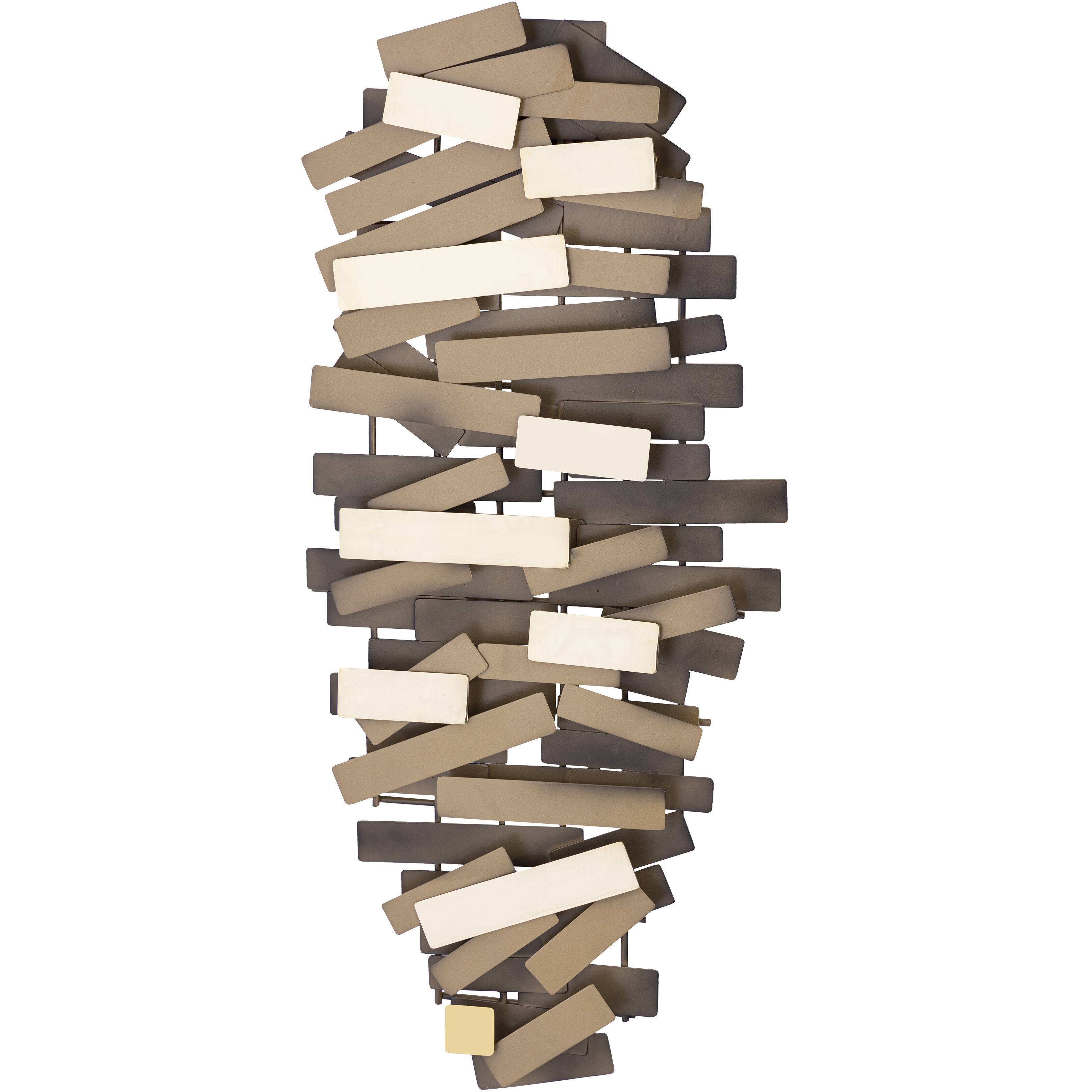 Bond Satin Brass Dimensional Wall Art