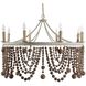 Madeleine 8 Light 36.5 inch Plaster / Beige Washed Wood Chandelier Ceiling Light